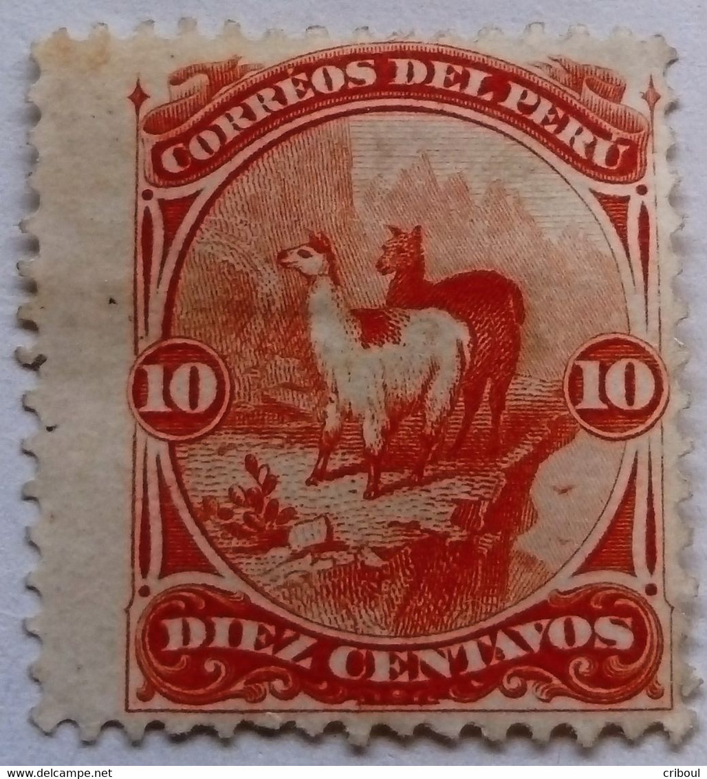 Pérou Peru 1866 Animal Lama Yvert 11 (*) MNG - Peru