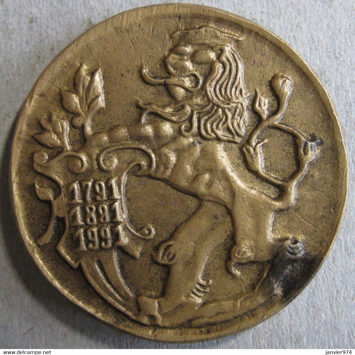 Tchéquie Médaille Exposition Générale Tchécoslovaque à Prague 1991, Frappe Médaille - Other & Unclassified