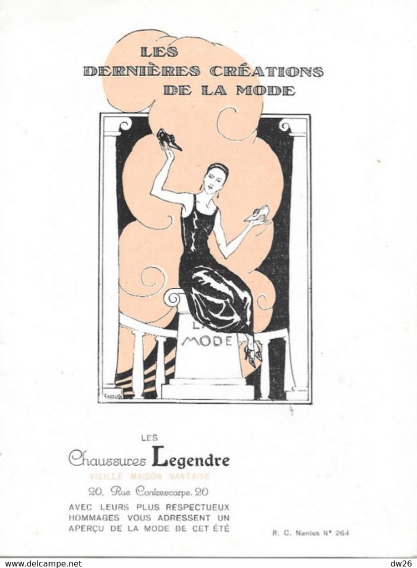 Les Dernières Créations De La Mode - Catalogue Les Chaussures Legendre (Chausseur) Dépliant 8 Pages - Mode