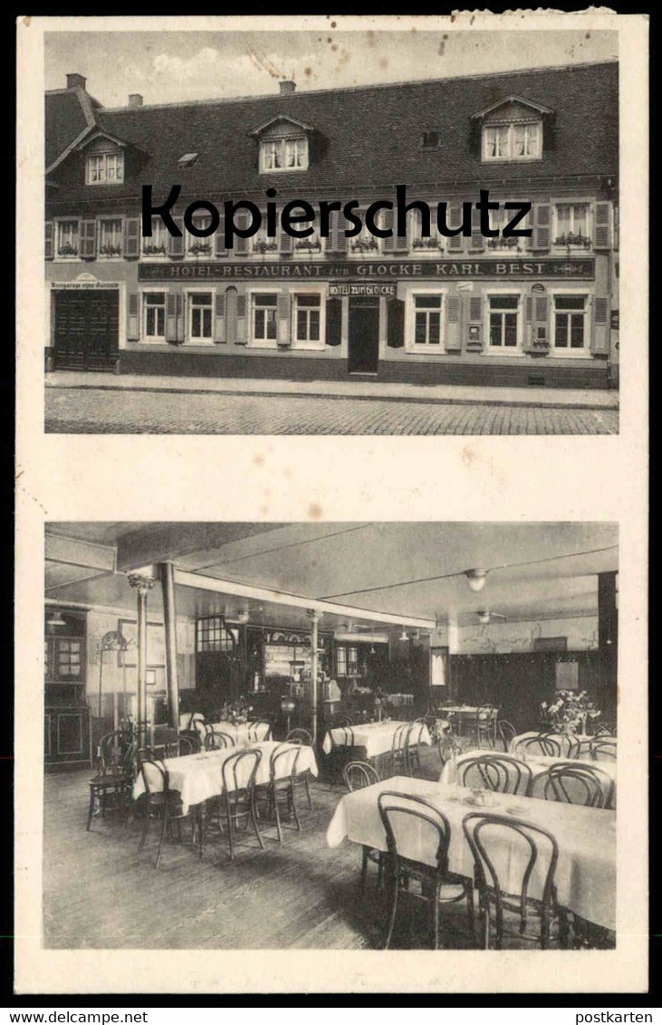 ALTE POSTKARTE ST. INGBERT HOTEL RESTAURANT ZUR GLOCKE BESITZER KARL BEST Cpa AK Ansichtskarte Postcard - Saarpfalz-Kreis