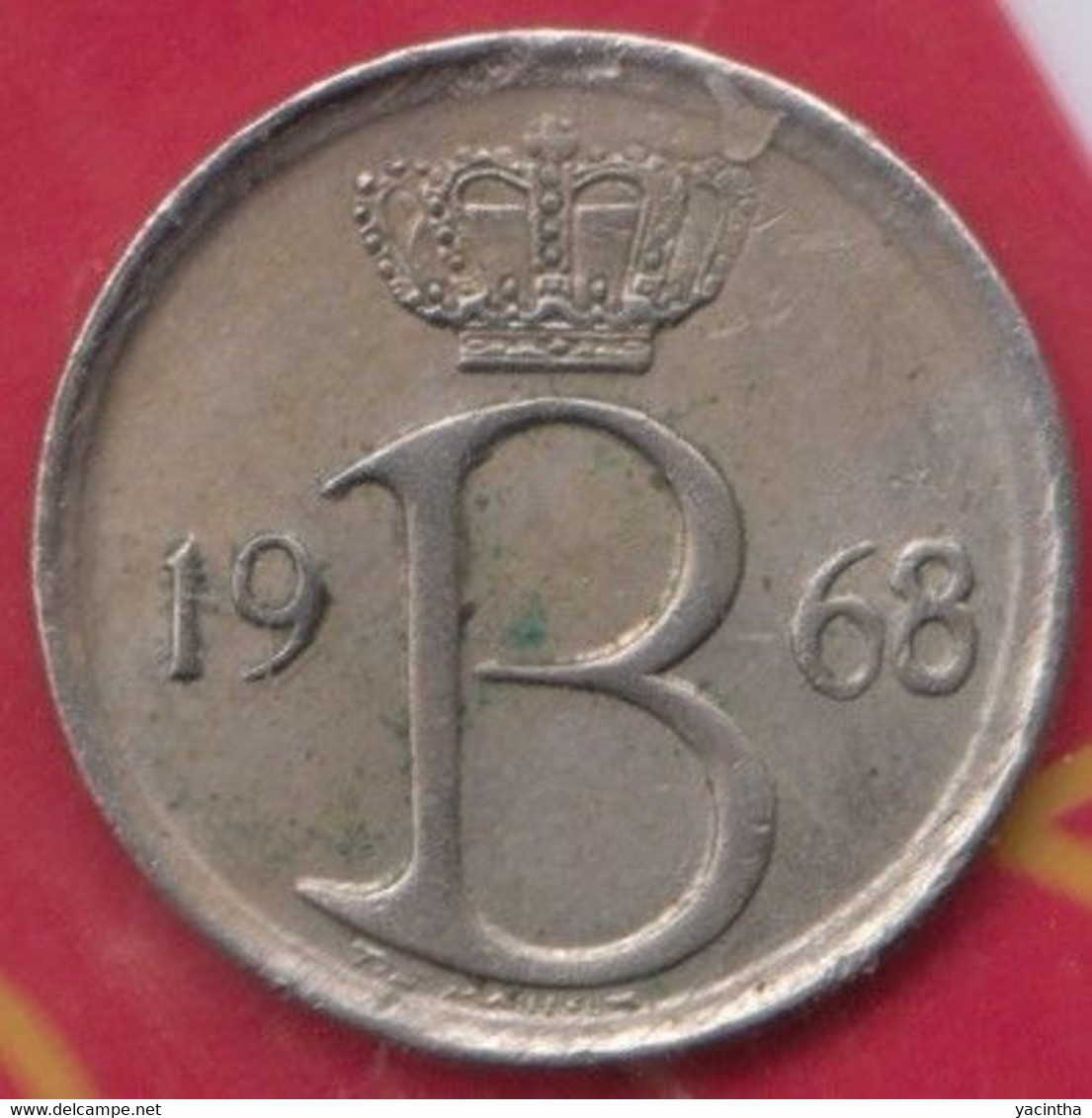 @Y@  België   25 Cent    1968     (4920) - 20 Francs