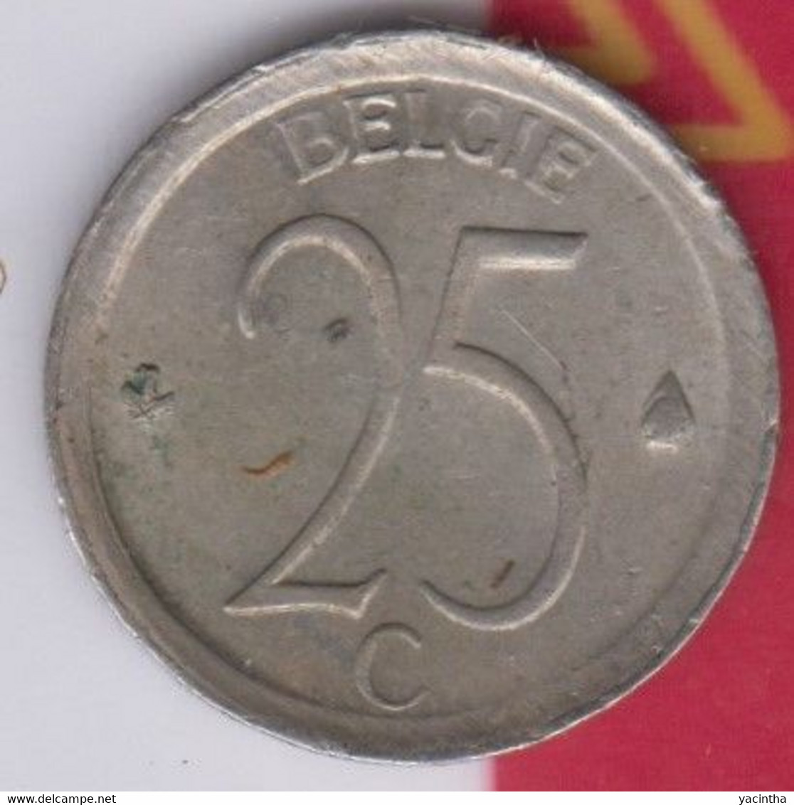 @Y@  België   25 Cent    1968     (4920) - 20 Francs