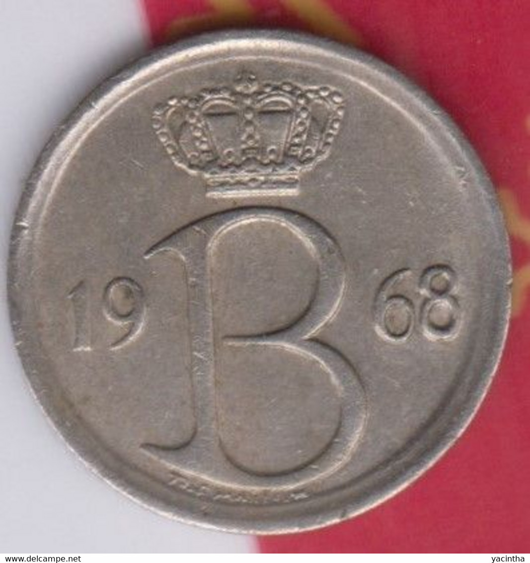 @Y@  België   25 Cent    1968     (4921) - 20 Francs
