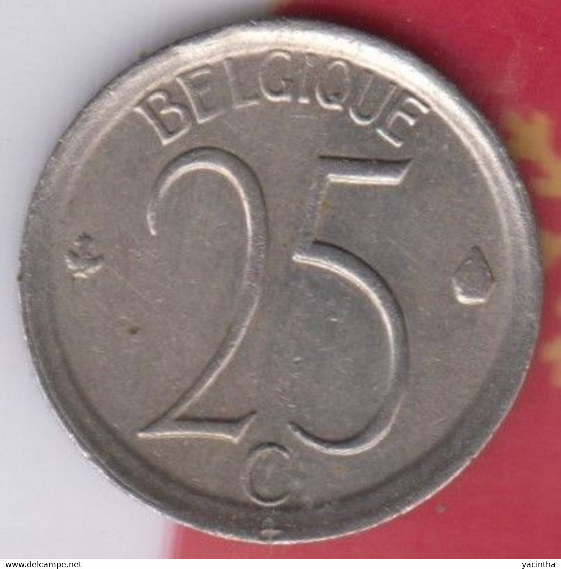 @Y@  België   25 Cent    1968     (4921) - 20 Francs