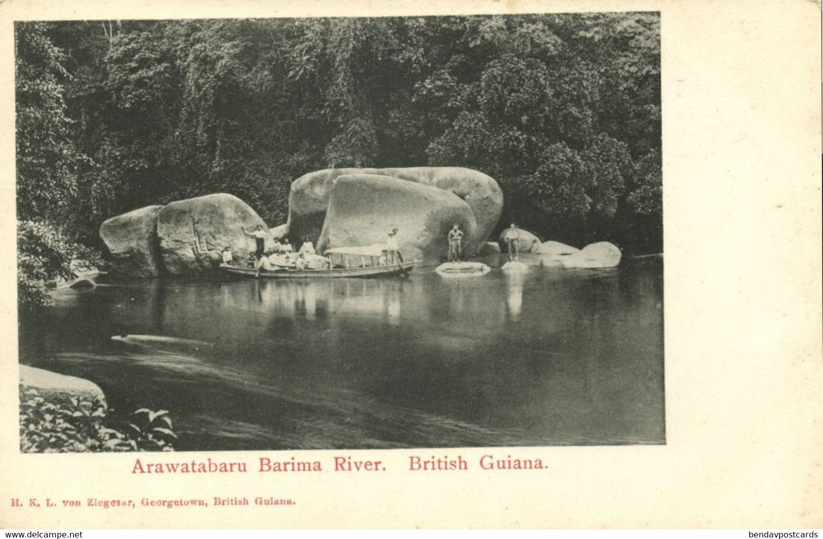 British Guiana, Guyana, Demerara, Arawatabaru Barima River (1900s) Postcard - Guyana (ex-Guyane Britannique)