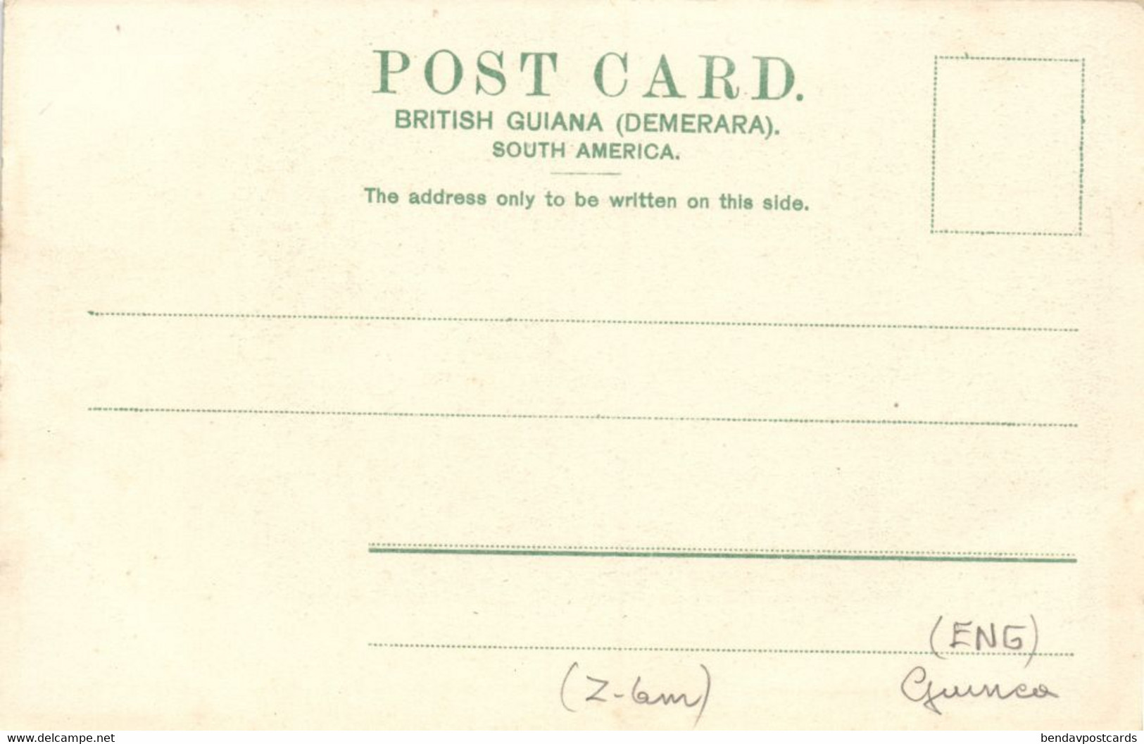 British Guiana, Guyana, Demerara, Arawatabaru Barima River (1900s) Postcard - Guyana (ex Guyana Britannica)