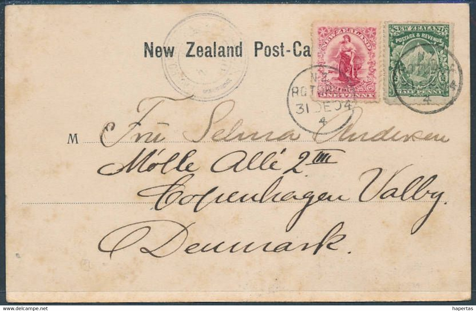 New Zealand, Haka By Maori Children, Rotorua - Posted 1904, Undivided Back - Ozeanien