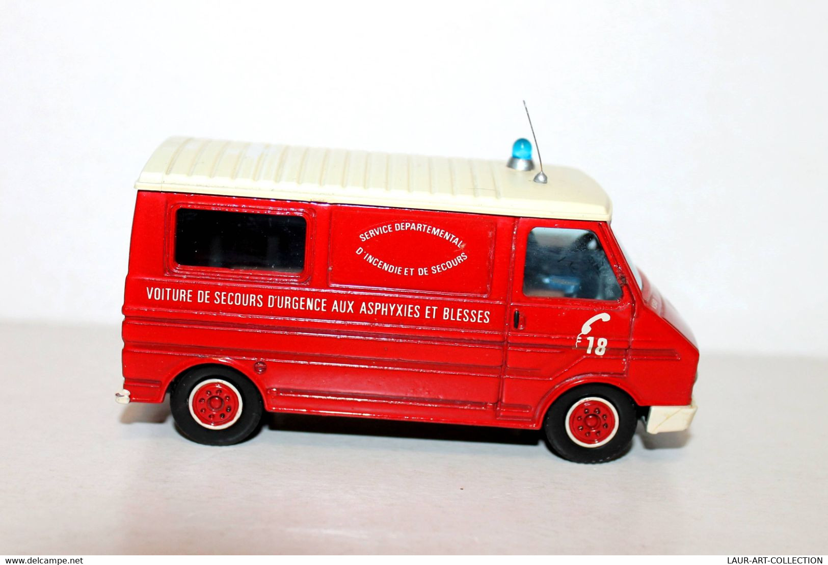 SOLIDO - CITROEN C35 VSAB N368 TONER GAM, CAMION POMPIER VOITURE SECOURS URGENCE, AUTOMOBILE MINIATURE ANCIENNE (2811.3) - Camiones, Buses Y Construcción