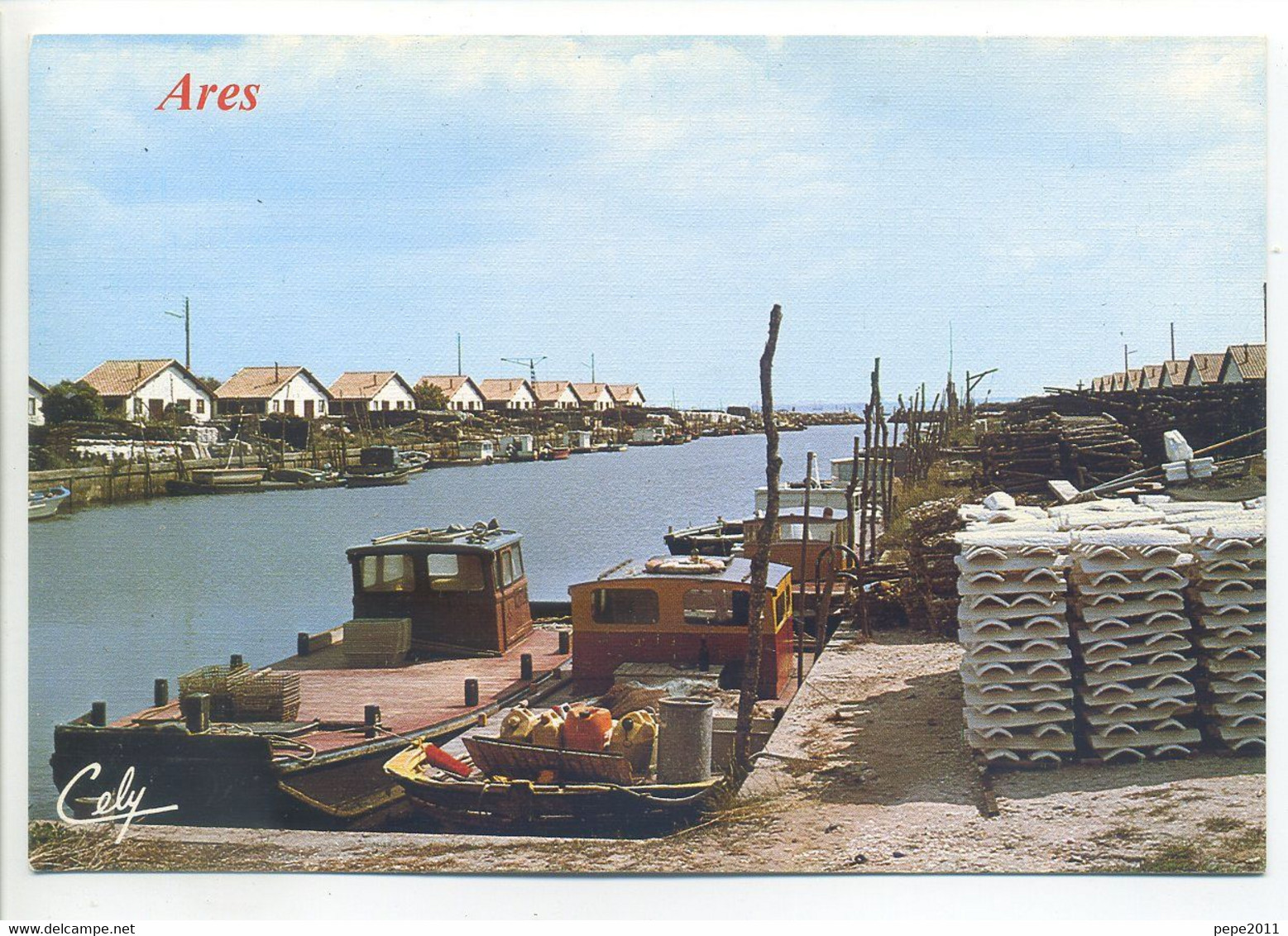 CPSM [33] Gironde - ARÈS - Le Port Ostréicole - Bateaux - Arès