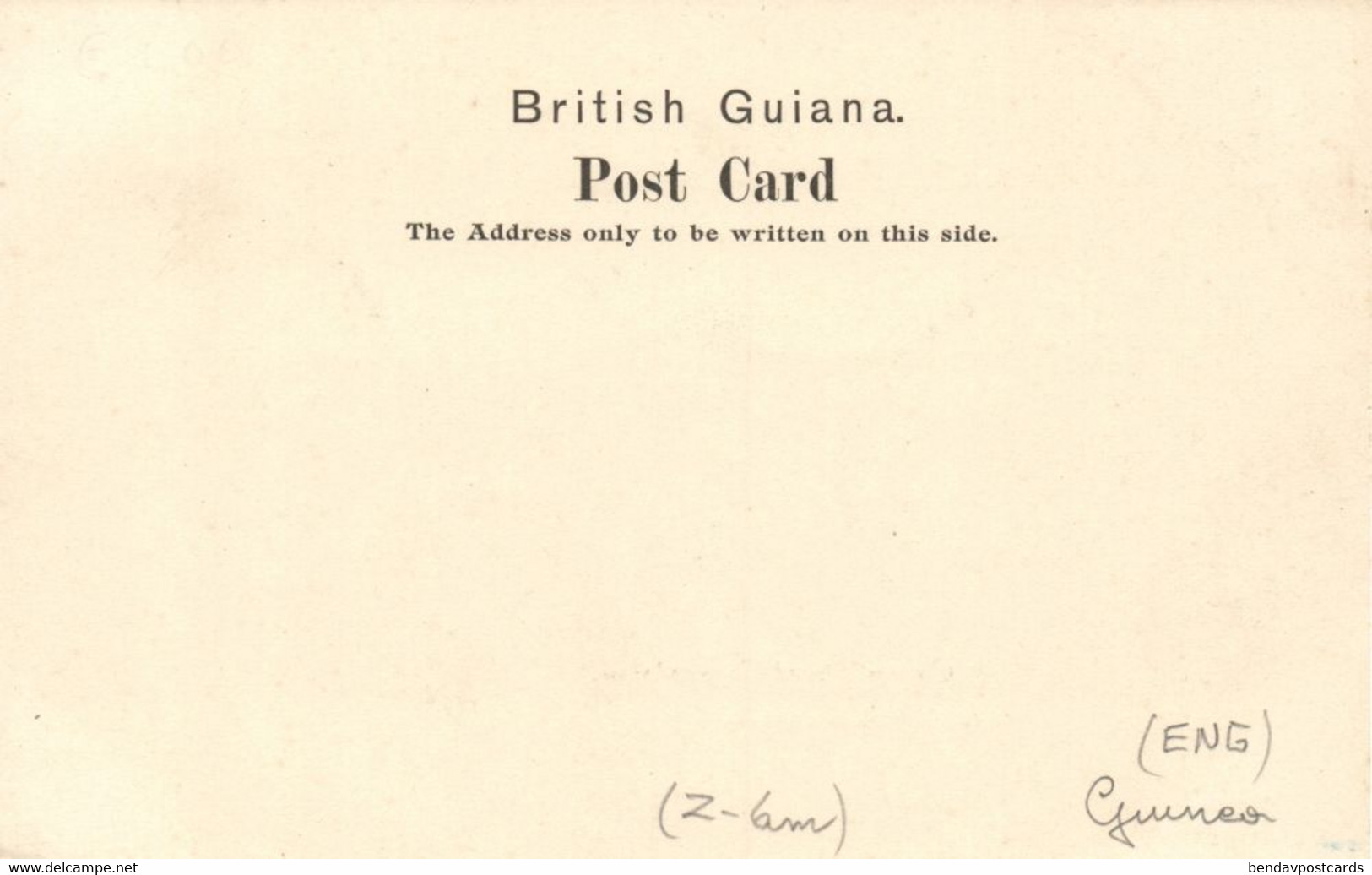 British Guiana, Guyana, Demerara, GEORGETOWN, Camp Street (1900s) Postcard (1) - Guyana (ex-Guyane Britannique)