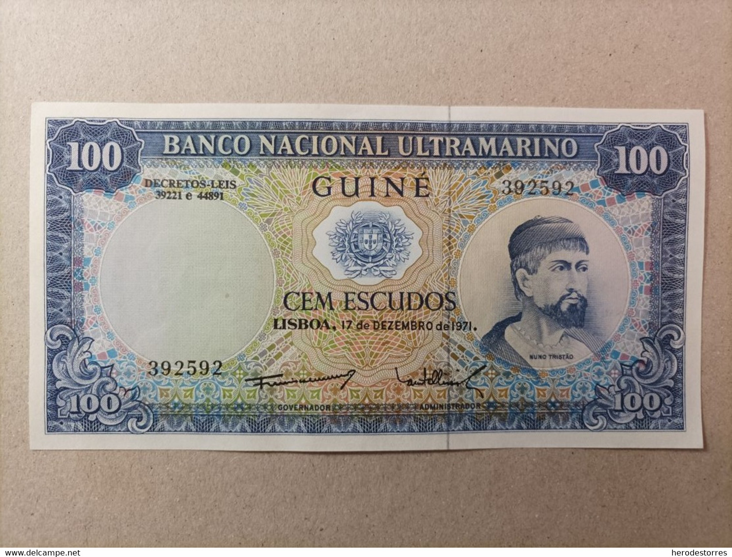 Billete De Portugal (Guinea) 100 Escudos Año 1971, UNCIRCULATED - Portugal