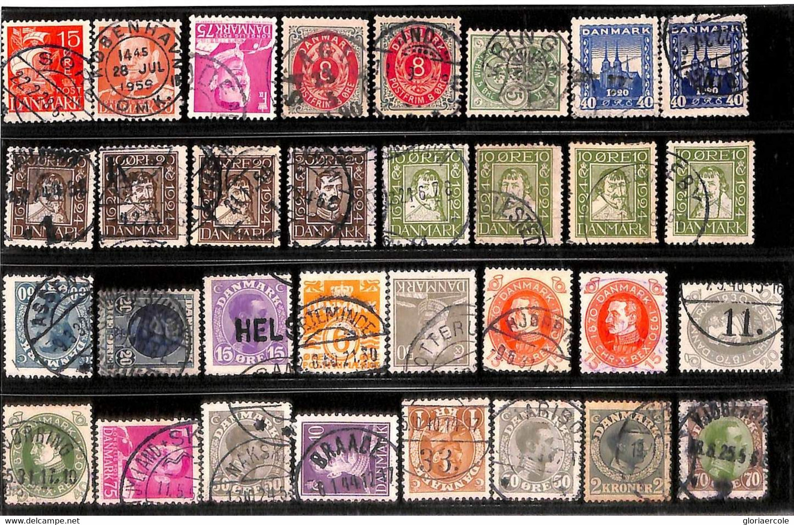 76392 - DENMARK - STAMPS - - LOT Of USED STAMPS With Nice POSTMARKS! - Collections