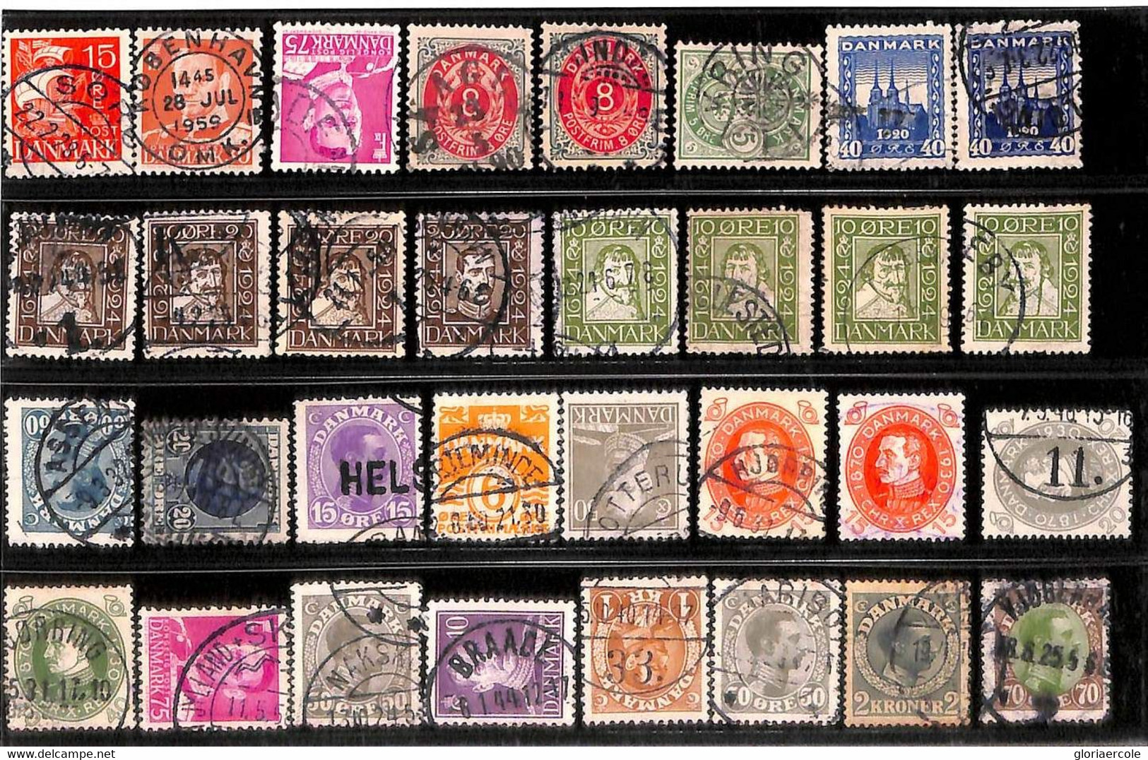 76392 - DENMARK - STAMPS - - LOT Of USED STAMPS With Nice POSTMARKS! - Collezioni