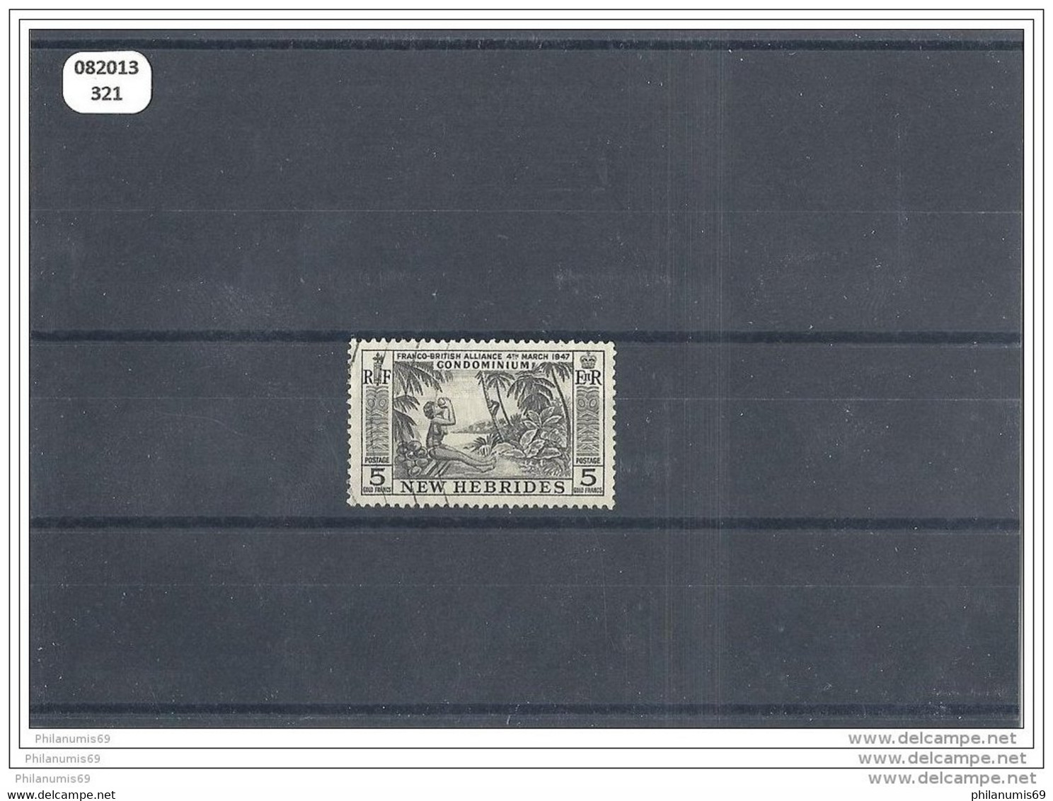 NVLLE-HEBRIDES 1957 - YT N° 196 OBLITERE TTB - Used Stamps