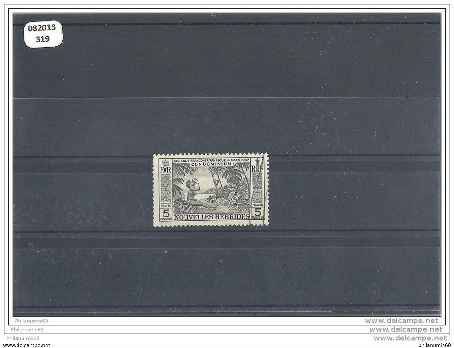 NVLLE-HEBRIDES 1957 - YT N° 185 OBLITERE TTB - Used Stamps