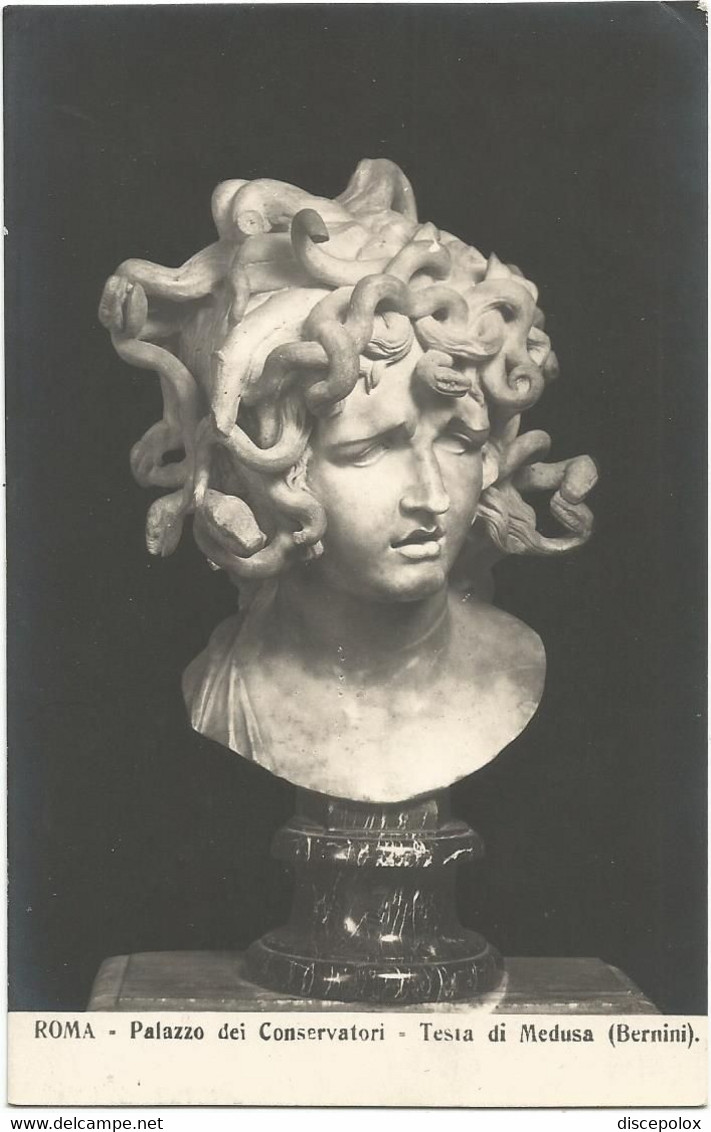 AC3993 Gian Lorenzo Bernini - Testa Di Medusa - Roma Palazzo Dei Conservatori - Scultura Sculpture - Sculptures