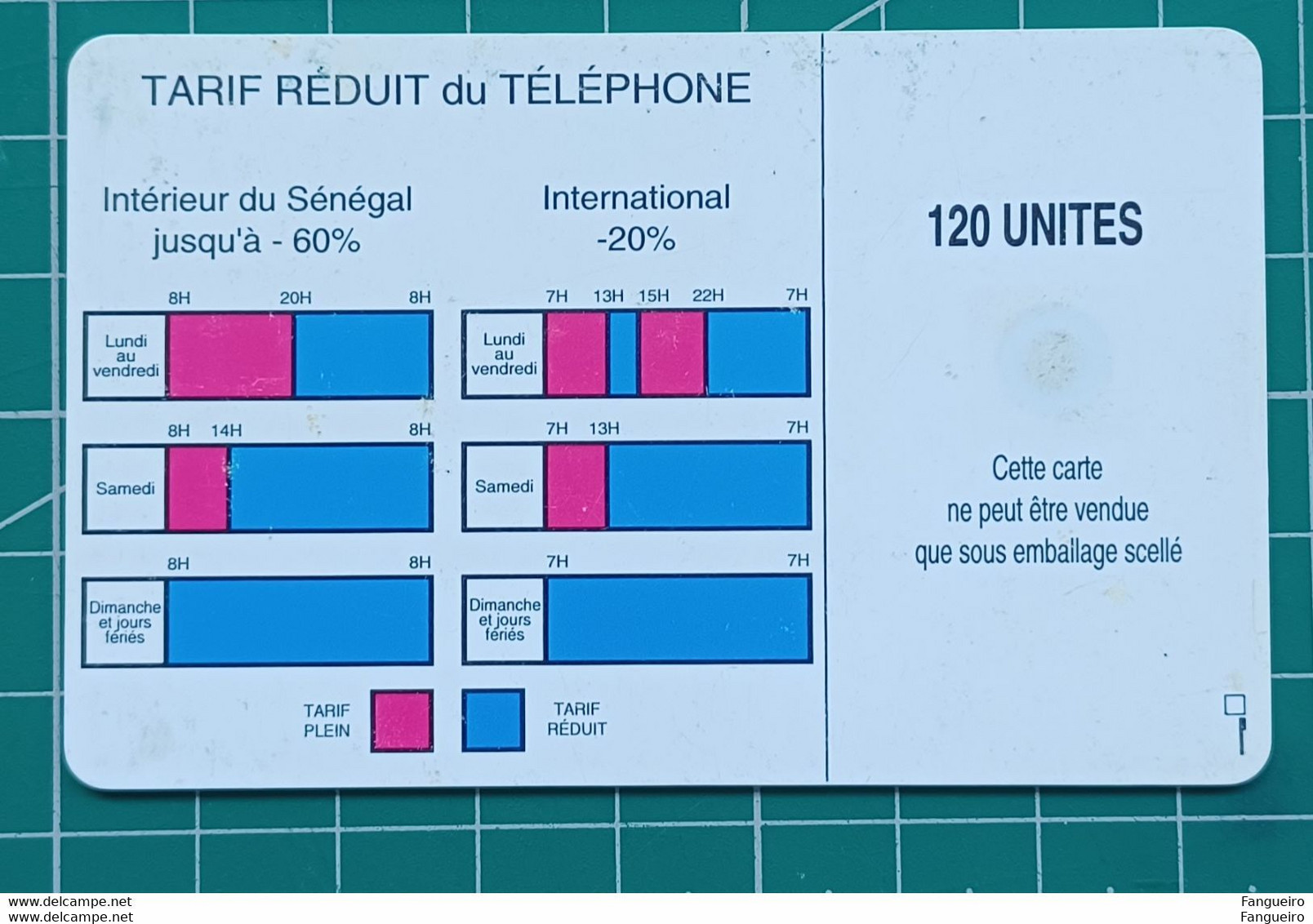 SENEGAL PHONECARD SONATEL - Sénégal