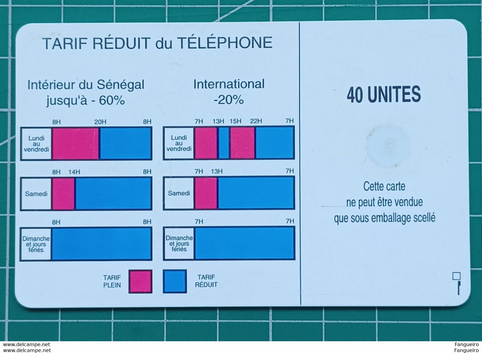 SENEGAL PHONECARD SONATEL - Senegal