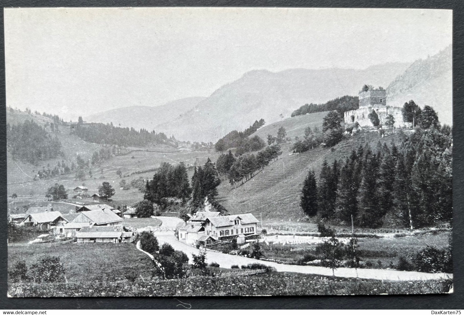 Frutigen Mit Tellenburg/ Alte Fotokarte - Frutigen