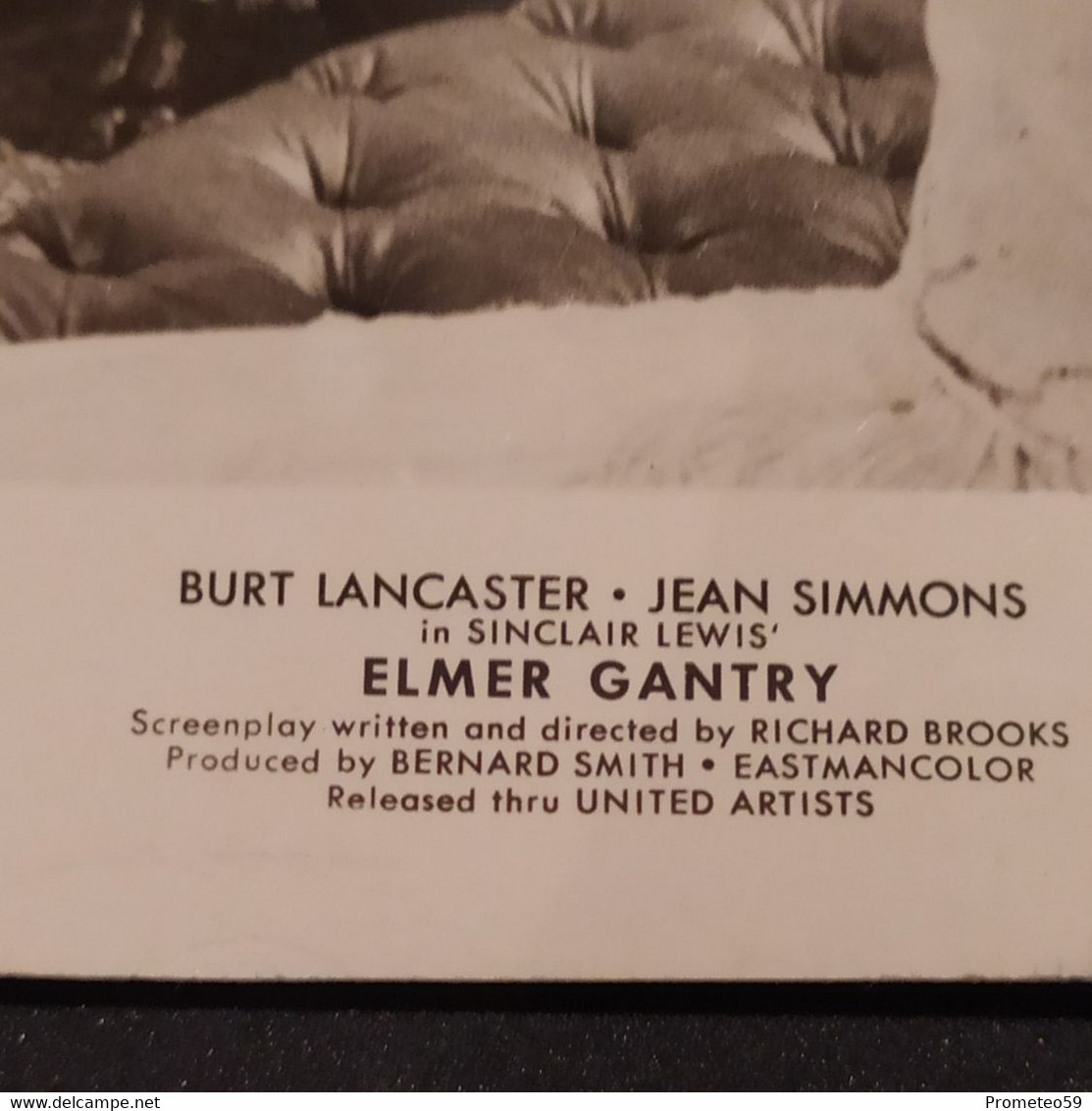 Foto De Prensa Película “Elmer Gantry” – Origen: USA – Año 1960 – Burt Lancaster, Jean Simmons Y Elenco - Berufe