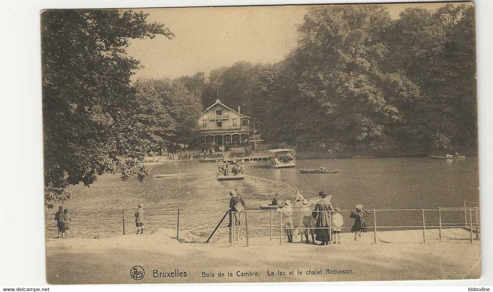 CPA-BRUXELES " Bois De La Cambre Le Lac Et Chalet Robinson " - Forêts, Parcs, Jardins