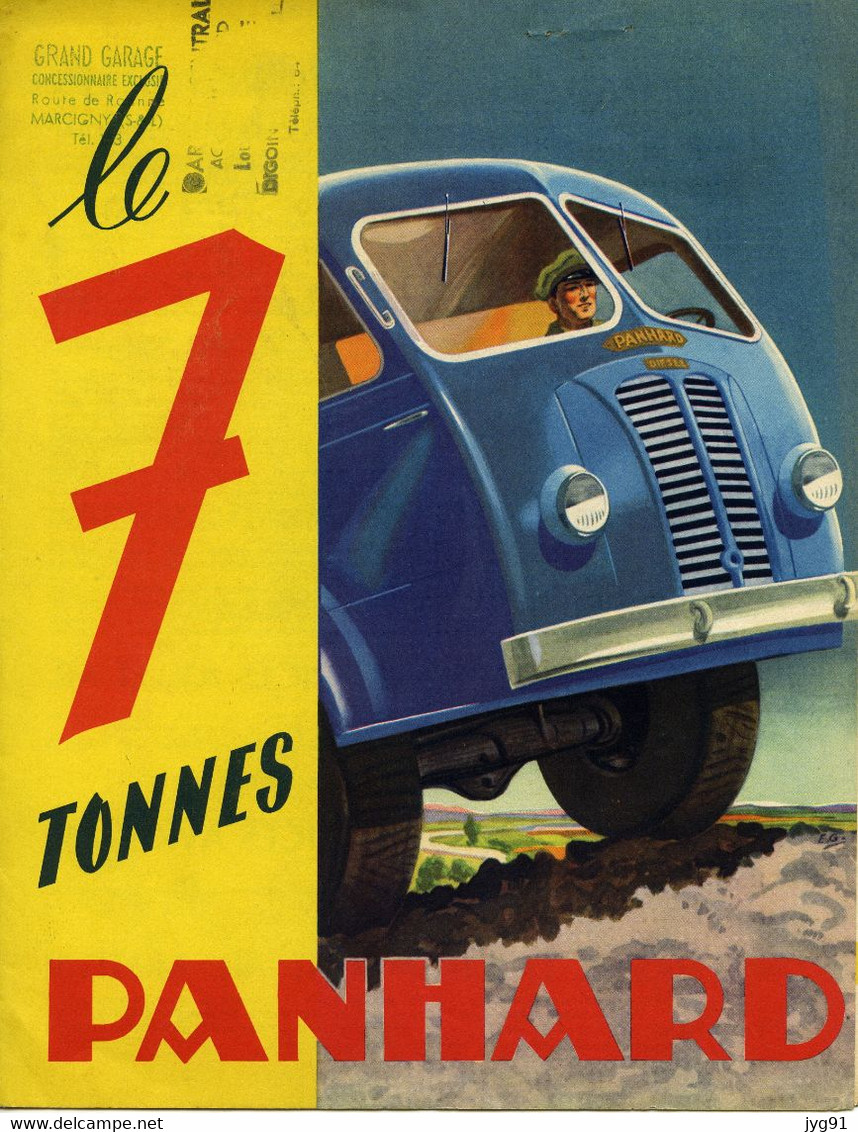 CATALOGUE DEPLIANT CAMION PANHARD 7 TONNES - Camions