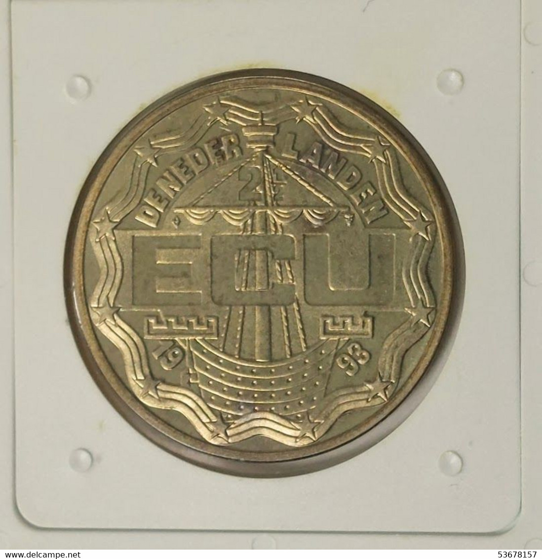 Netherlands - 2-1/2 Ecu 1993, X# 69, Maastricht Treaty (Fantasy Coin) (#1457) - Otros & Sin Clasificación