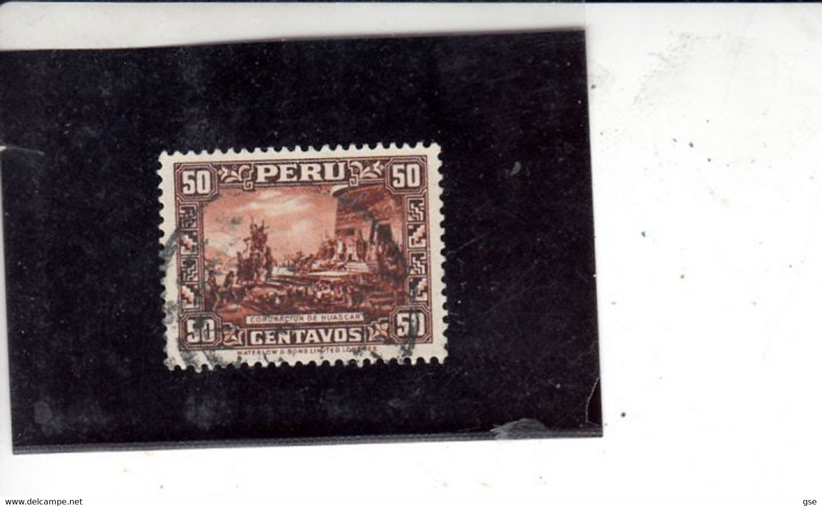 PERU  1934-6 - Yvert  301° - Serie Corrente - Peru