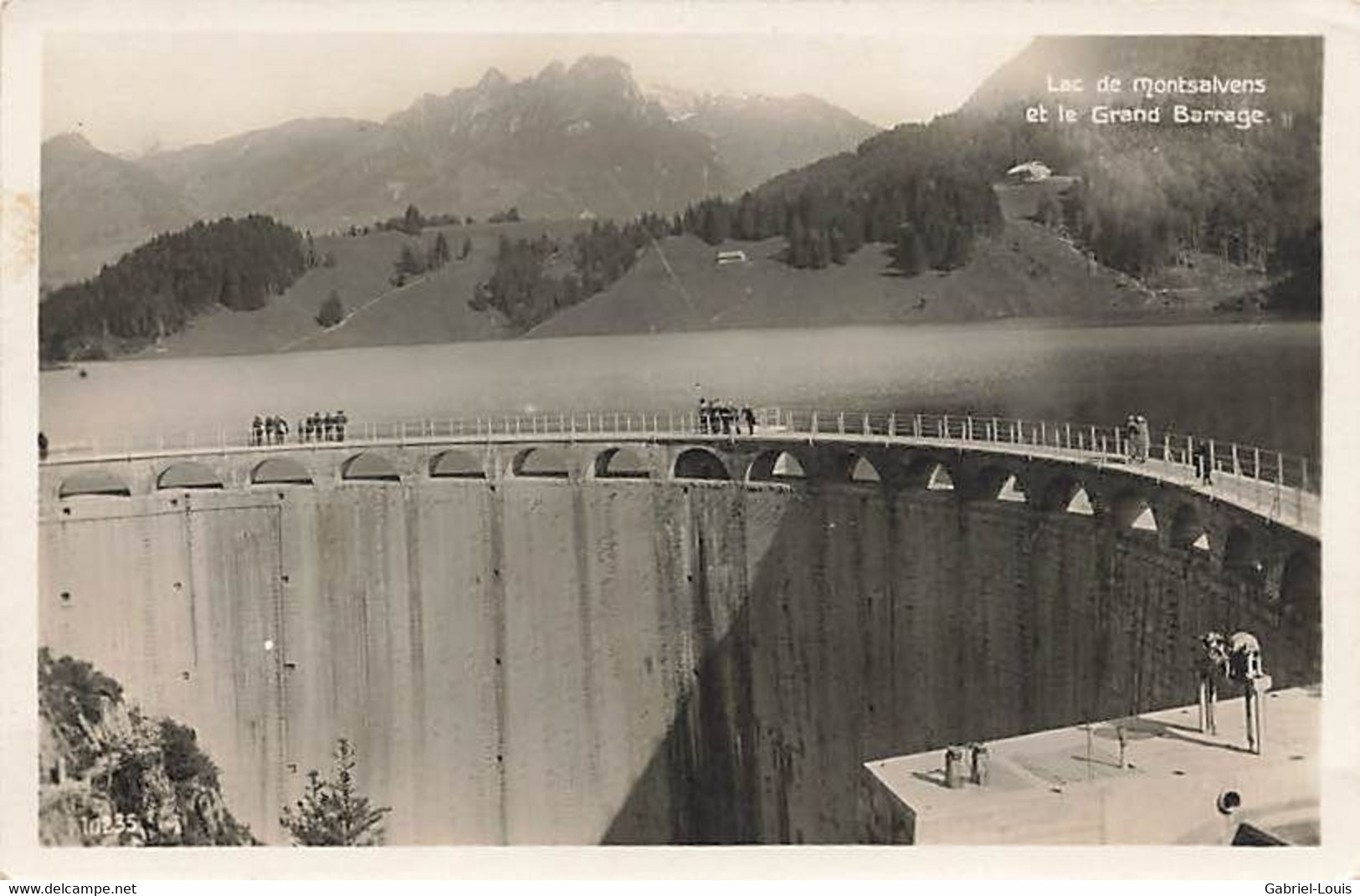 Lac De Montsalvens Et Le Grand Barrage Charmey - Charmey