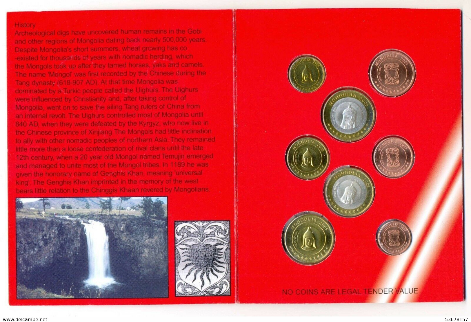 Mongolia - Set 8 Coins 2005, X# Pn1-Pn8 (Euro Pattern) (#1458) - Mongolie