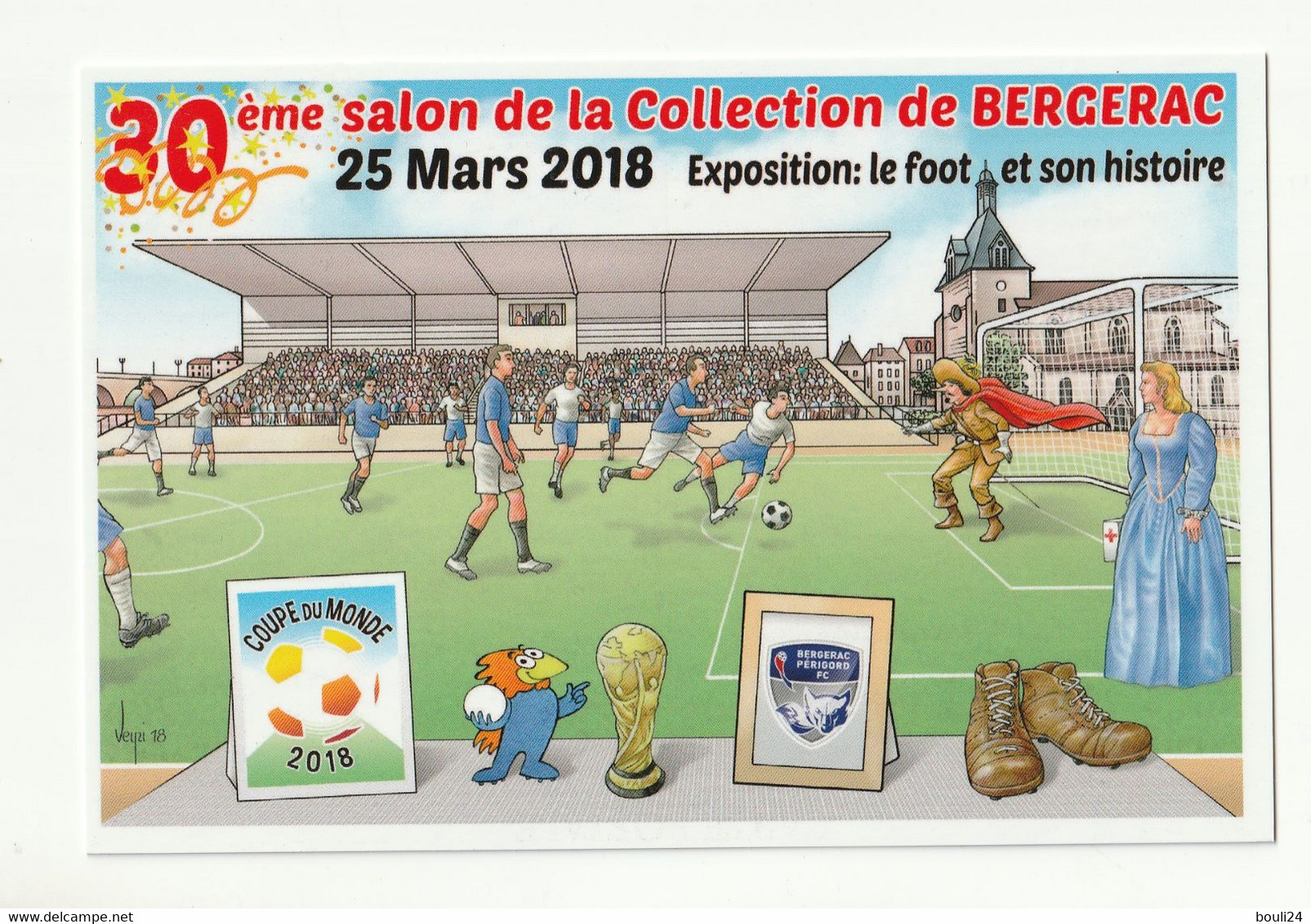 ILLUSTRATEUR  VEYRI    30 EME SALON DE LA COLLECTION A BERGERAC  2018   EXPOSITION LE FOOT - Veyri, Bernard