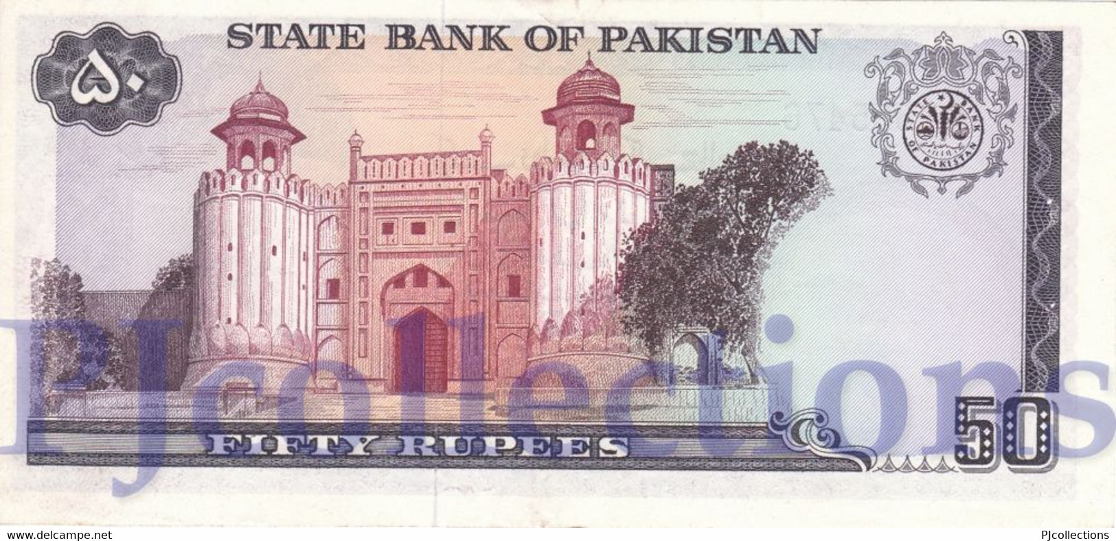 PAKISTAN 50 RUPEES 1977/84 PICK 30 UNC W/PINHOLES - Pakistan