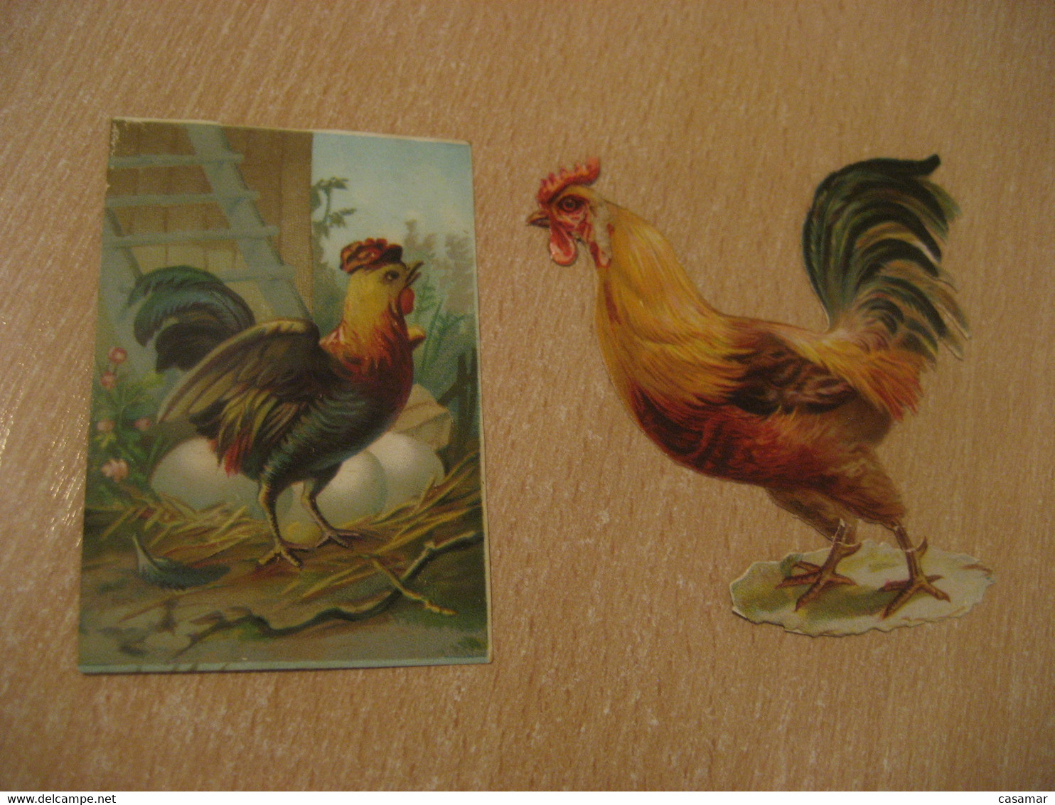 Galletas Y Bizcochos Viñas + Other POULTRY Old Chromos Die-cuts Decoupis Chromo Decoupi Die-cut Year: ??? - Animales