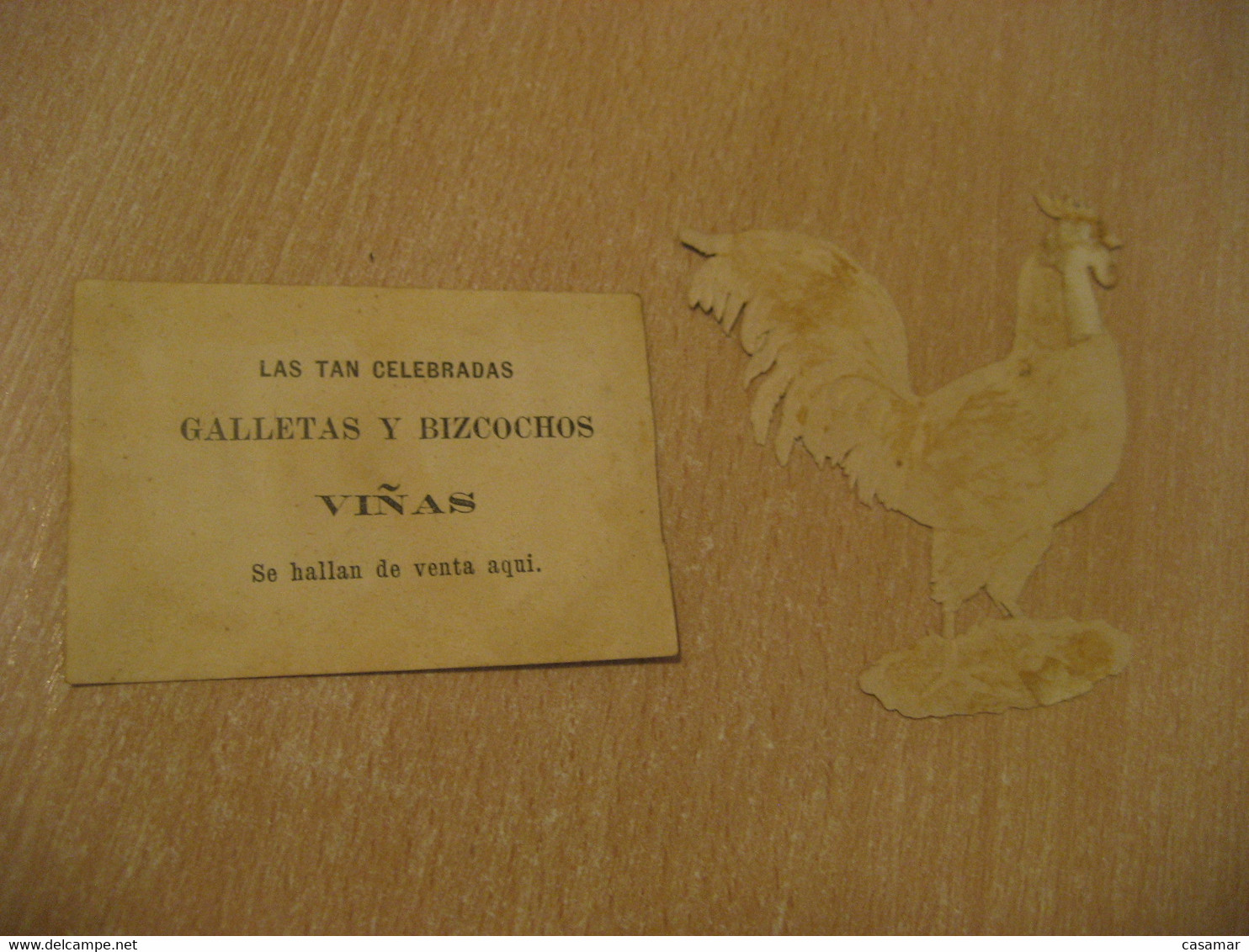 Galletas Y Bizcochos Viñas + Other POULTRY Old Chromos Die-cuts Decoupis Chromo Decoupi Die-cut Year: ??? - Animals