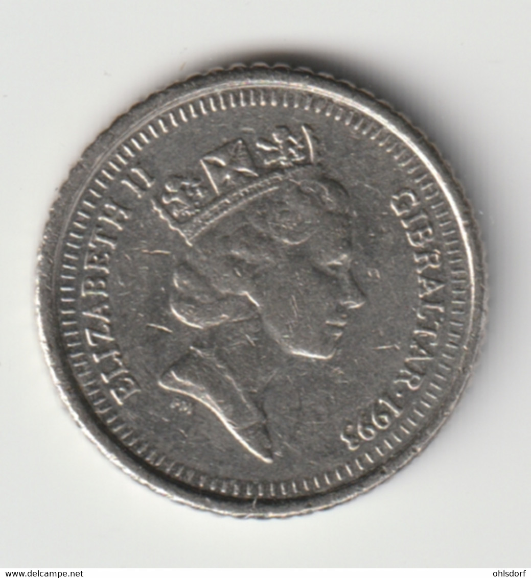 GIBRALTAR 1993: 5 Pence, KM 22.2 - Gibraltar