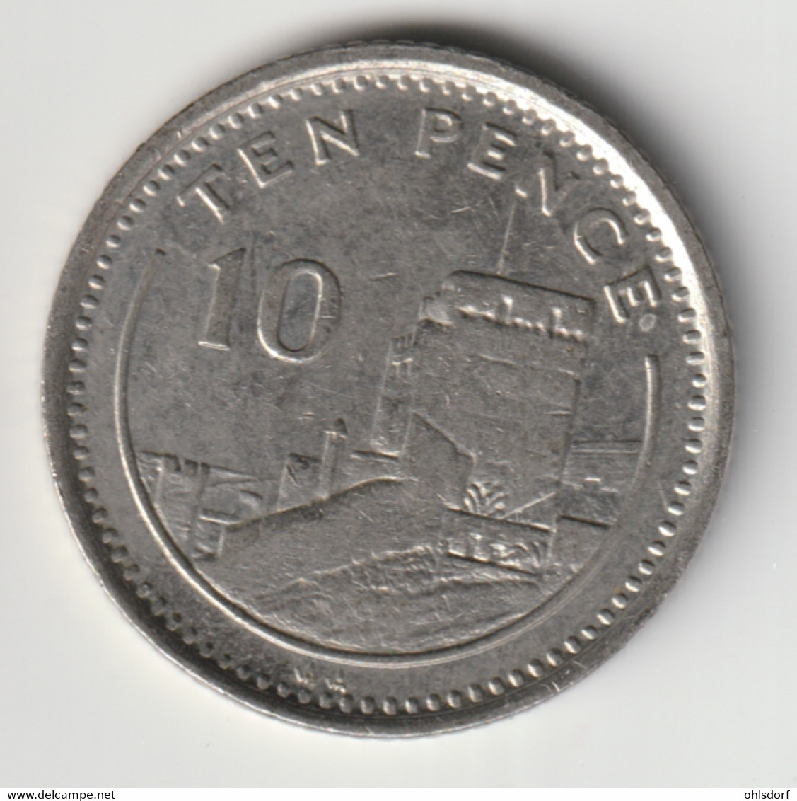 GIBRALTAR 1993: 10 Pence, KM 23.2 - Gibraltar