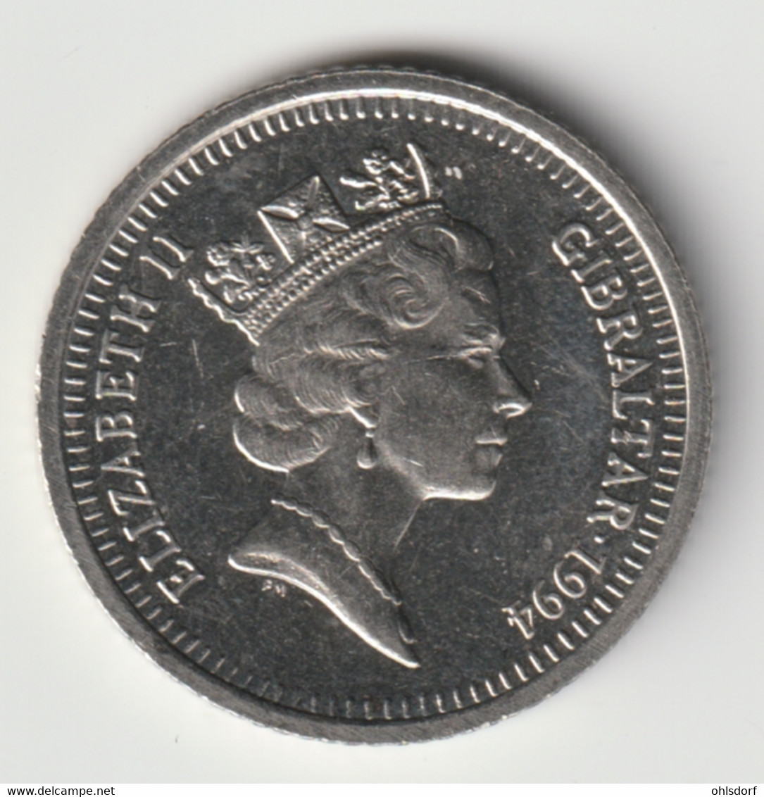 GIBRALTAR 1993: 10 Pence, KM 23.2 - Gibraltar