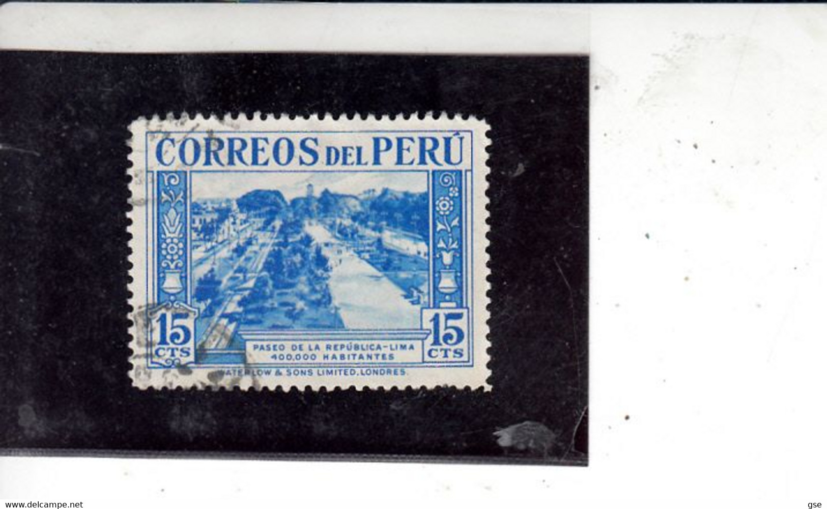 PERU  1936-7 - Yvert   338° - Serie Corrente - Perú