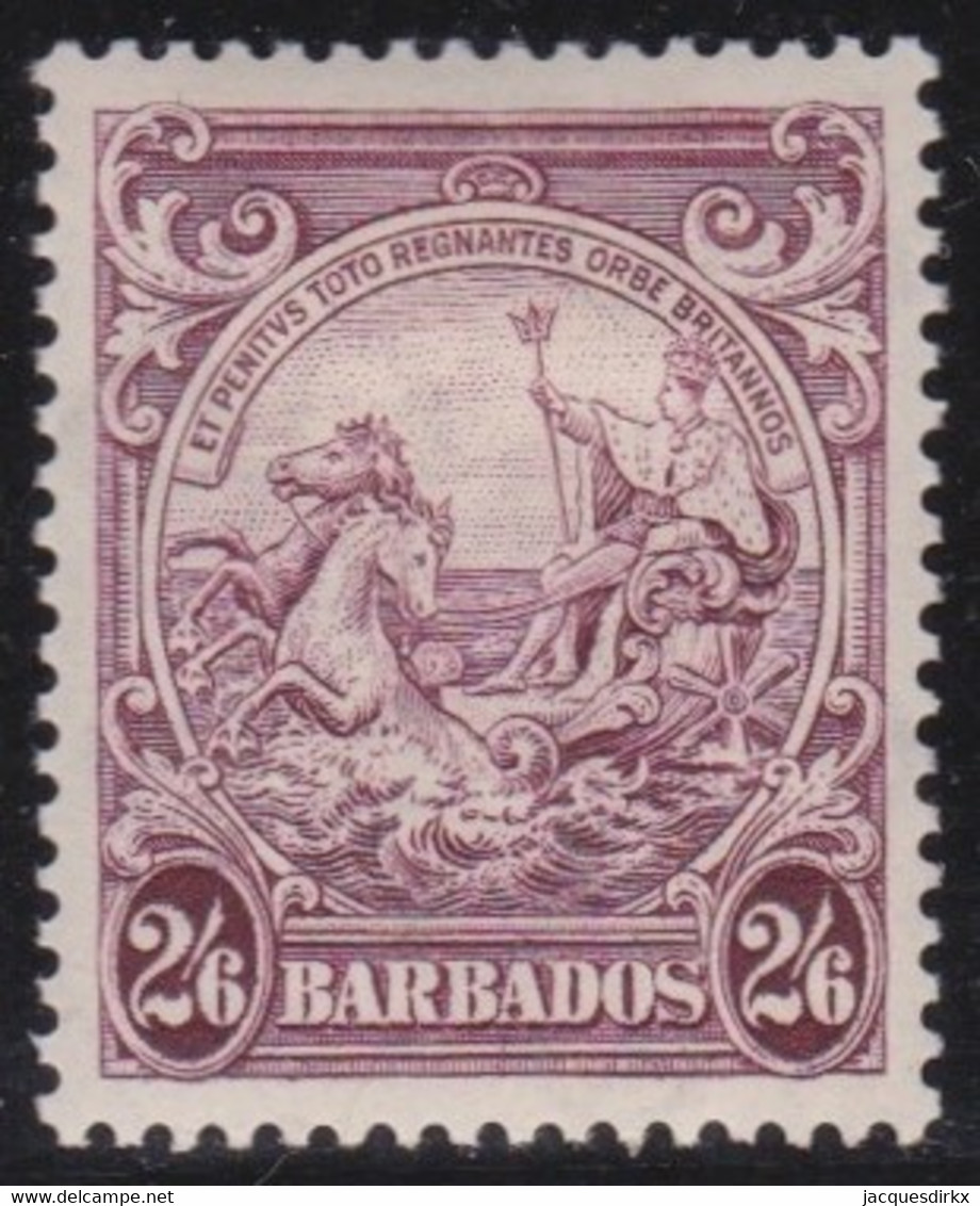 Barbados  .   SG    .     256    .     Multiple Script  CA      .   1938-47     .  *   .   Mint-hinged - Barbades (...-1966)