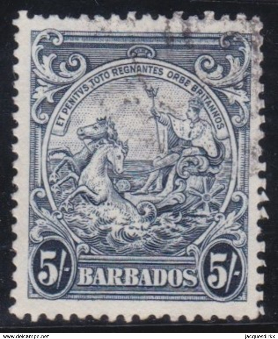 Barbados  .   SG    .     256a     .     Multiple Script  CA      .   1938-47     .  O   .   Cancelled - Barbados (...-1966)