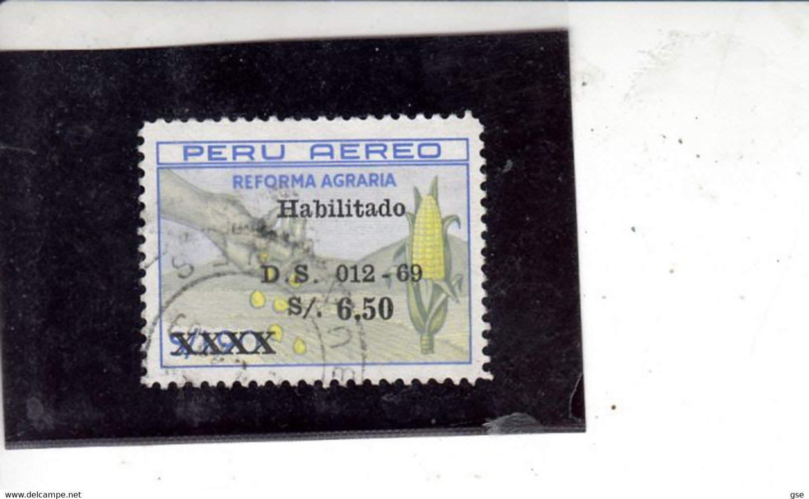 PERU  1969 - Yvert    A  235° -  Soprastampato - Pérou
