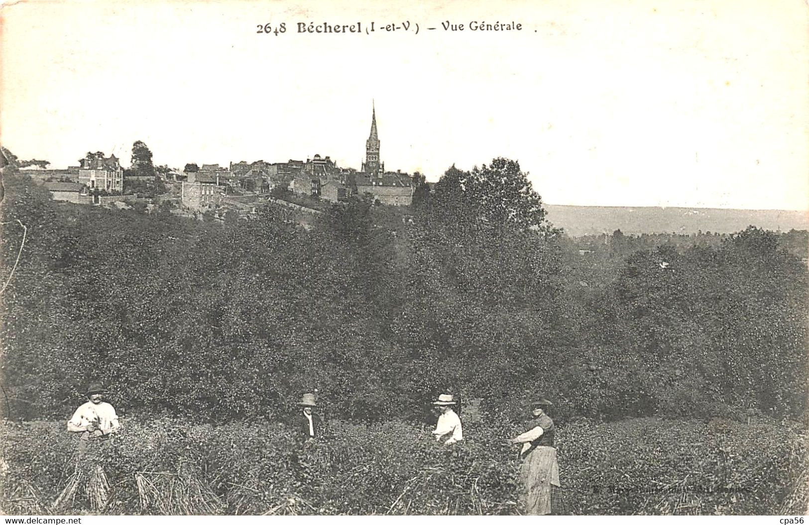 BÉCHEREL - Vue Générale Du Village - Bécherel