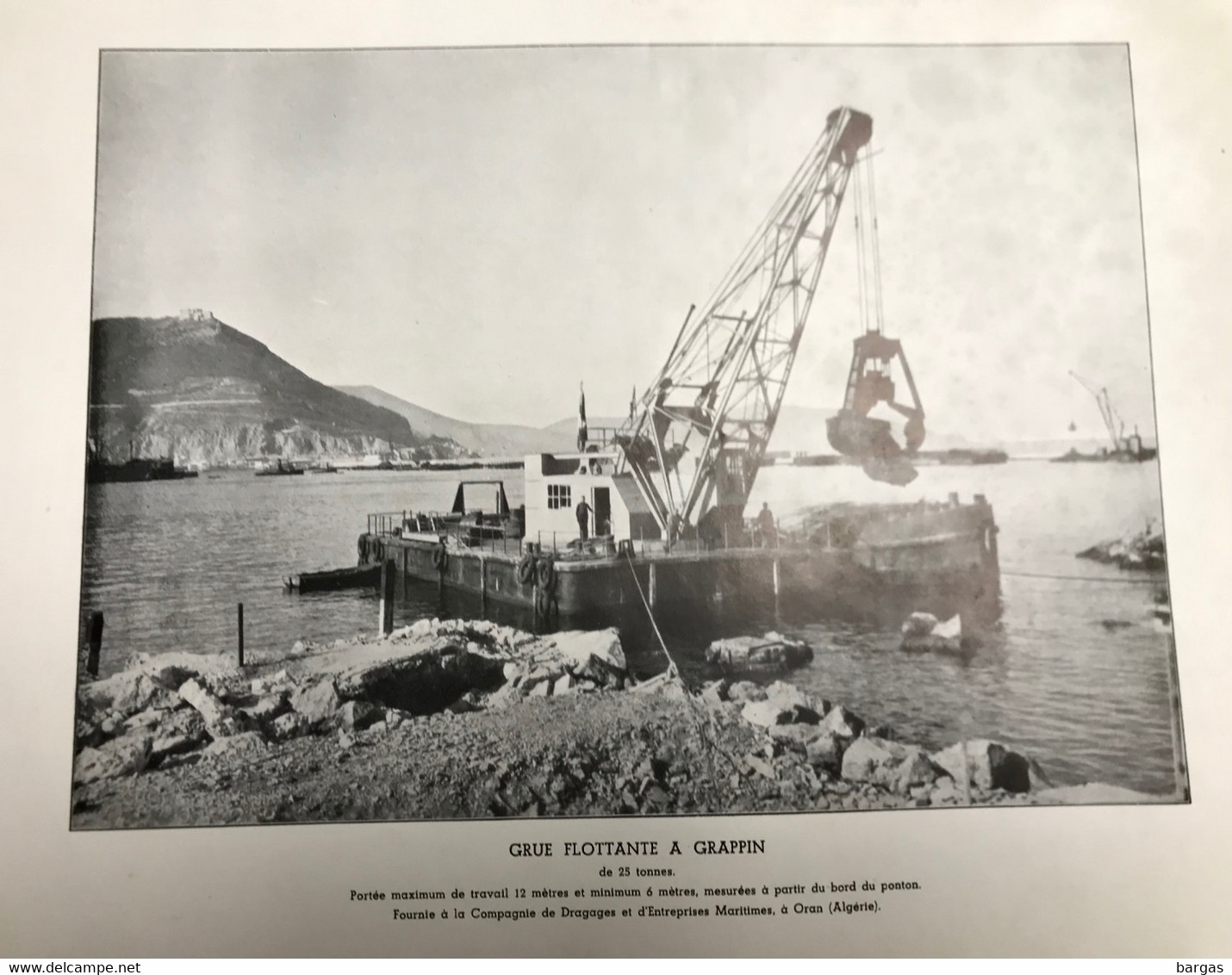 Planche Usine Industrie Compagnie De Dragages à Oran Algérie - Maschinen