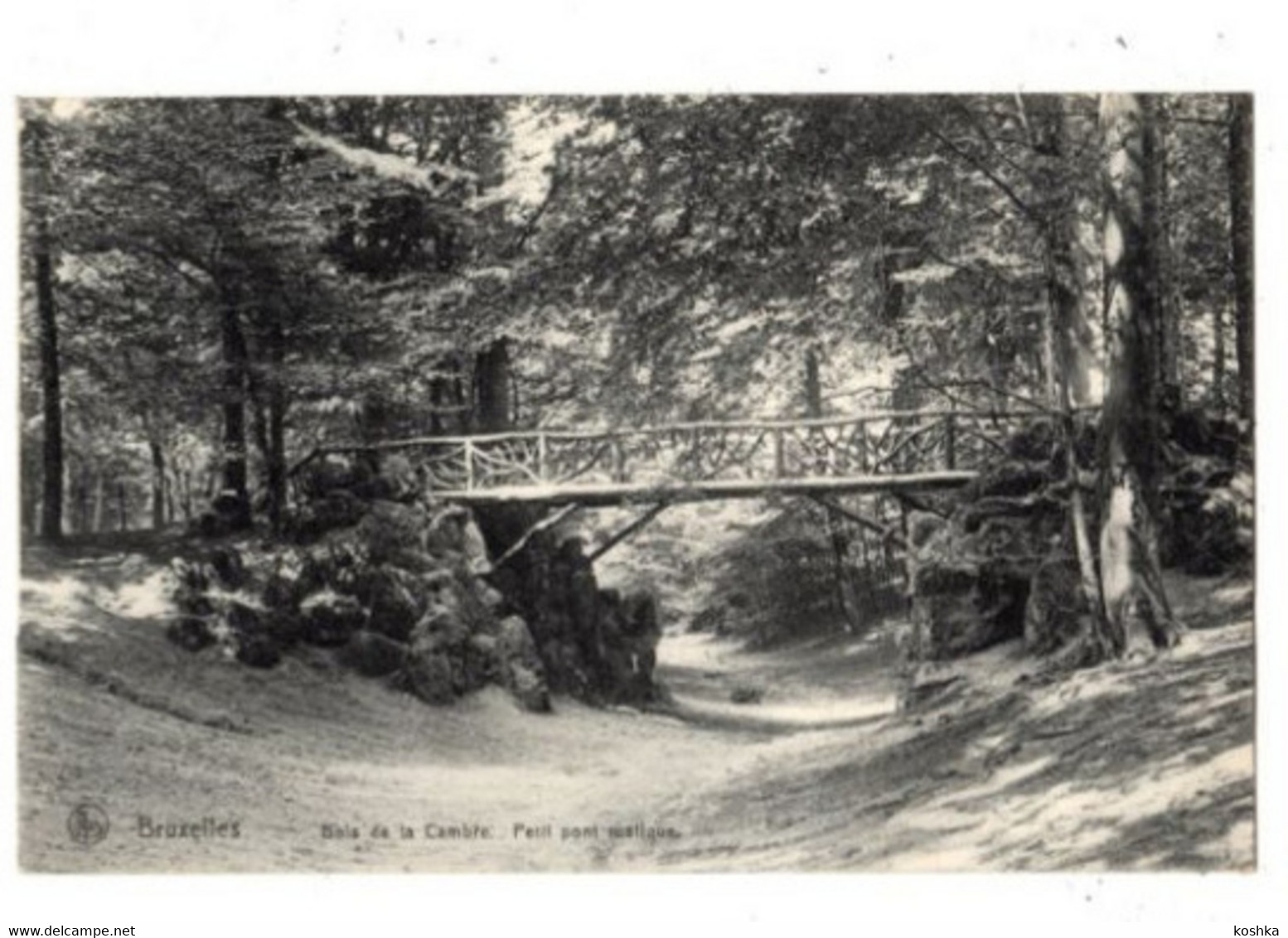 BRUXELLES - Brussel - Bois De Cambre - Petit Pont Rustique - 1913 - Nels Série 1no 258 - Forêts, Parcs, Jardins