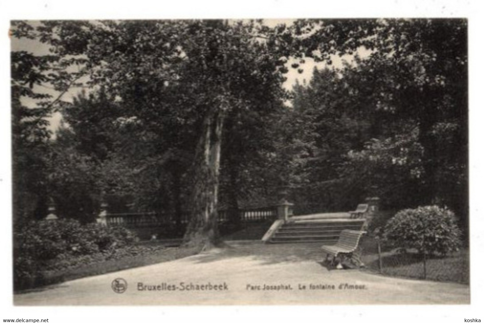 BRUXELLES - Brussel - SCHAERBEEK - Parc Josaphat - La Fontaine D' Amour - 1914 - Nels Série 1 No 114 - Forêts, Parcs, Jardins