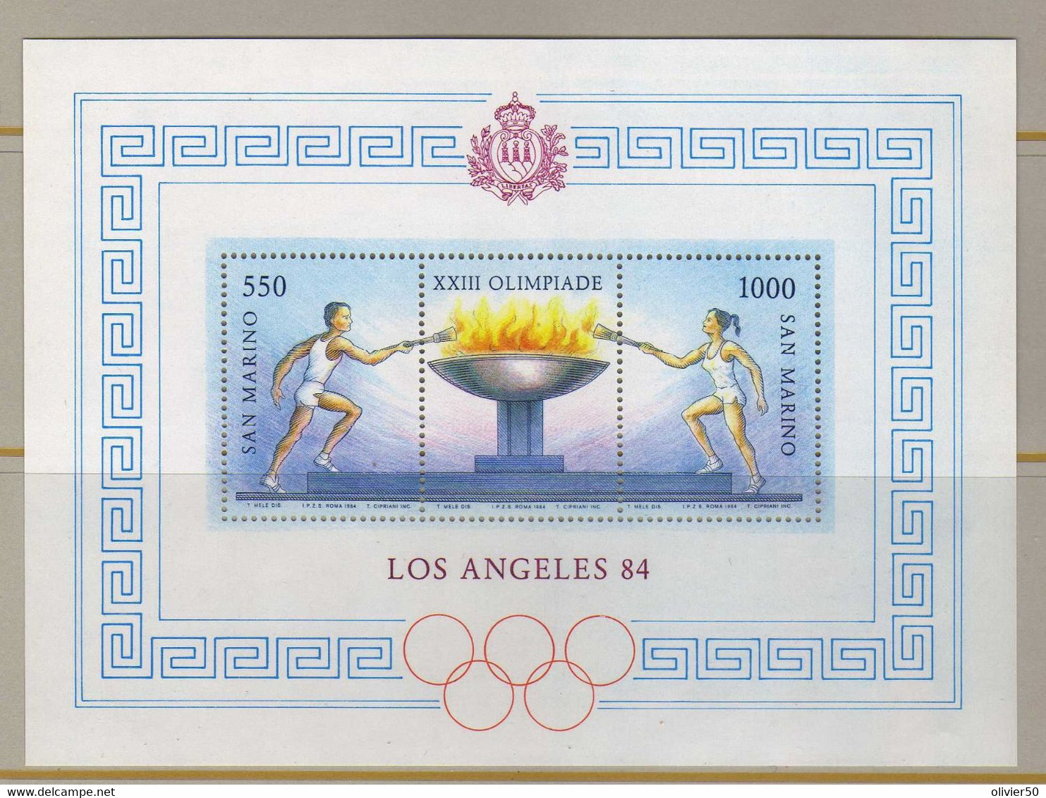 Saint-Marin - 1984 - BF - Jeux Olympiques - Neufs** - MNH - Blocchi & Foglietti