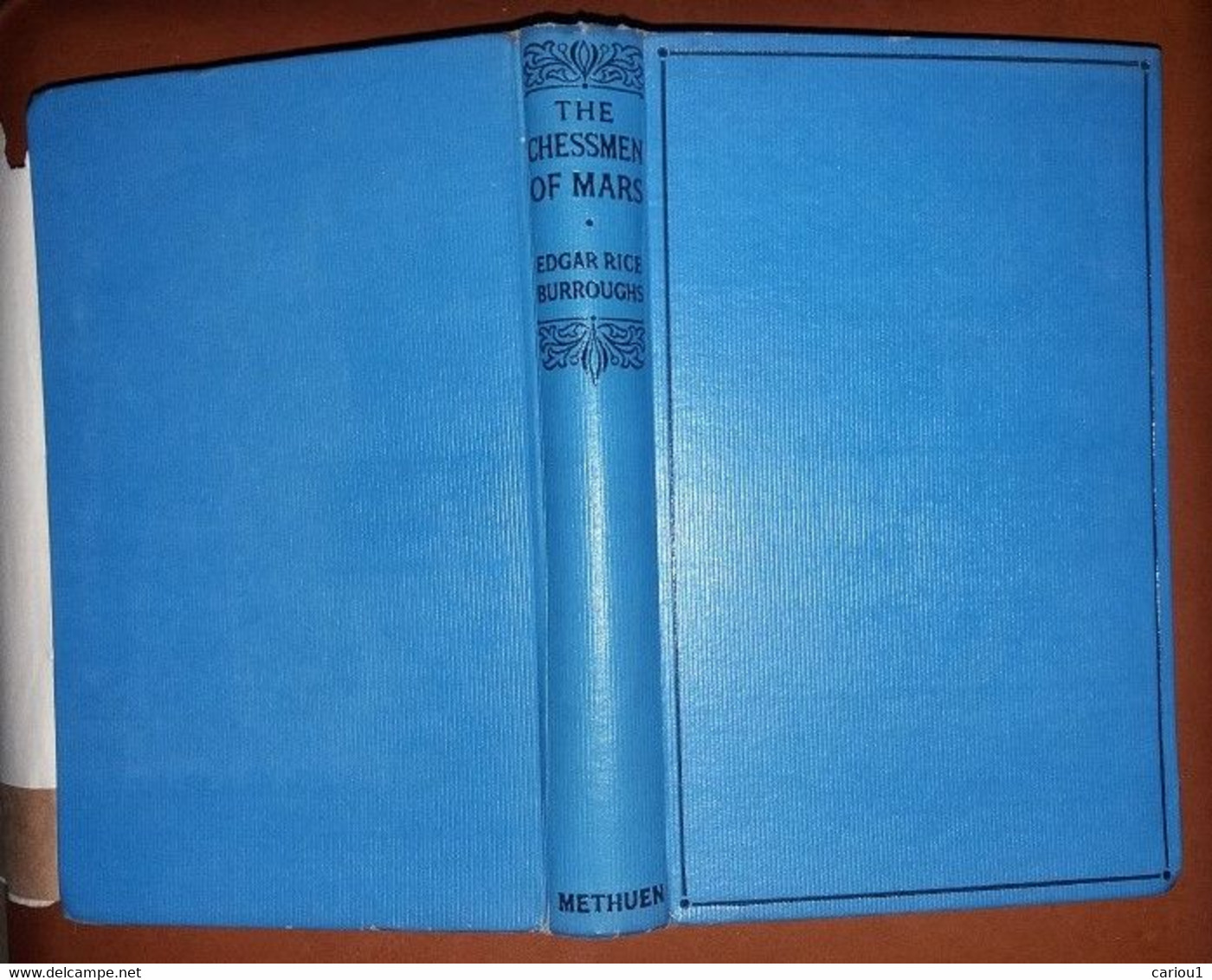 C1 Edgar Rice Burroughs THE CHESSMEN OF MARS Methuen 1935 JAQUETTE Dust Jacket PORT INCLUS France - Ciencia Ficción