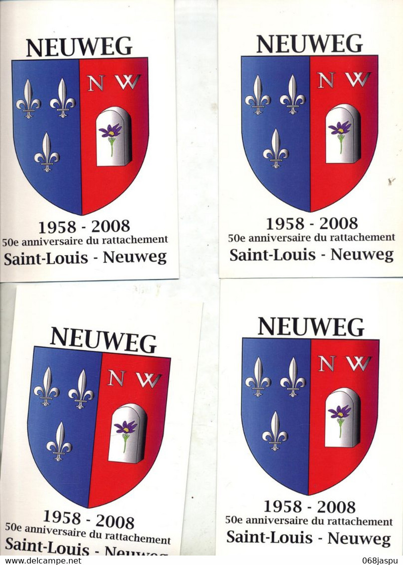 4 Carte  Saint Louis Armoirie Neuweg - Saint Louis