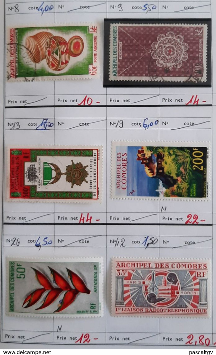 COMORES - CONGO - COTE D'IVOIRE - CARNET De Circulation N°10 -  (cote 368.00€) - Sammlungen