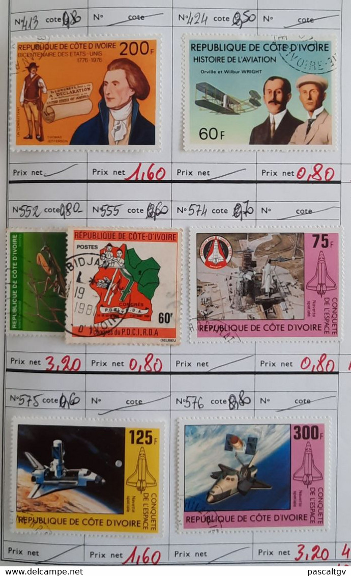 COMORES - CONGO - COTE D'IVOIRE - CARNET de Circulation N°10 -  (cote 368.00€)